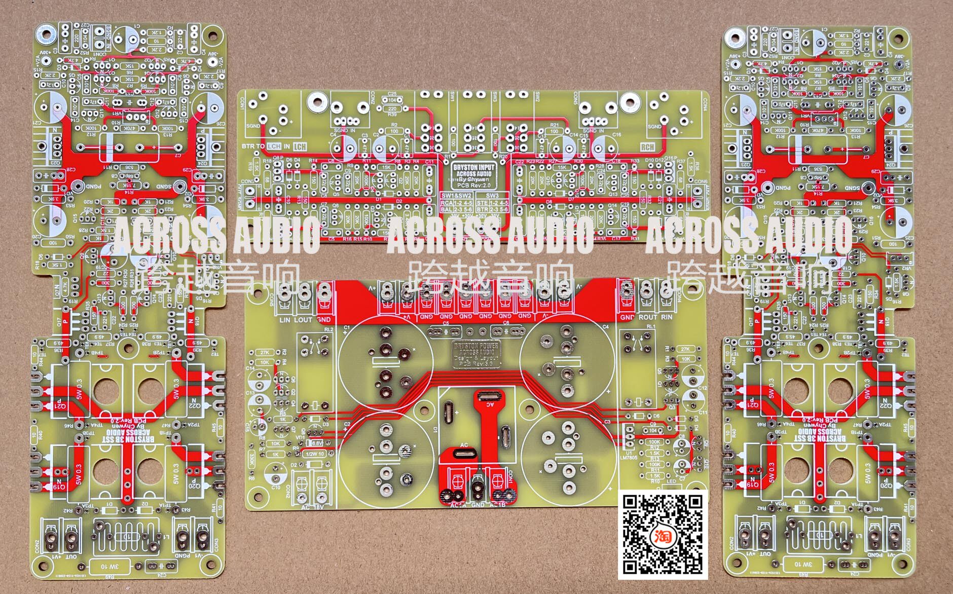 (Original circuit board) New version of Bai Shitong 3B SST2 BRYSTON amplifier circuit board PCB