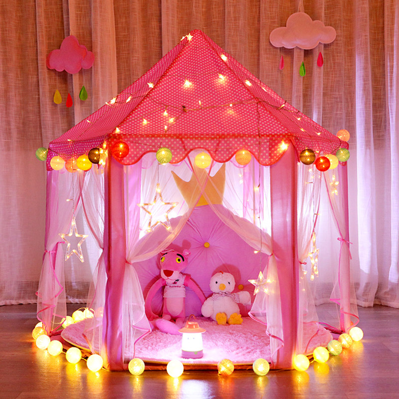 Children's tent game Toys room Sleeping Princess Girl Sub bed Divine Instrumental Doll Small House Son Home Castle 