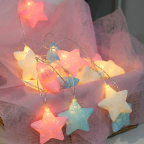 LED crack starry lights Flashing lights String lights Girls give birth to romantic rooms Bedroom decoration net red light