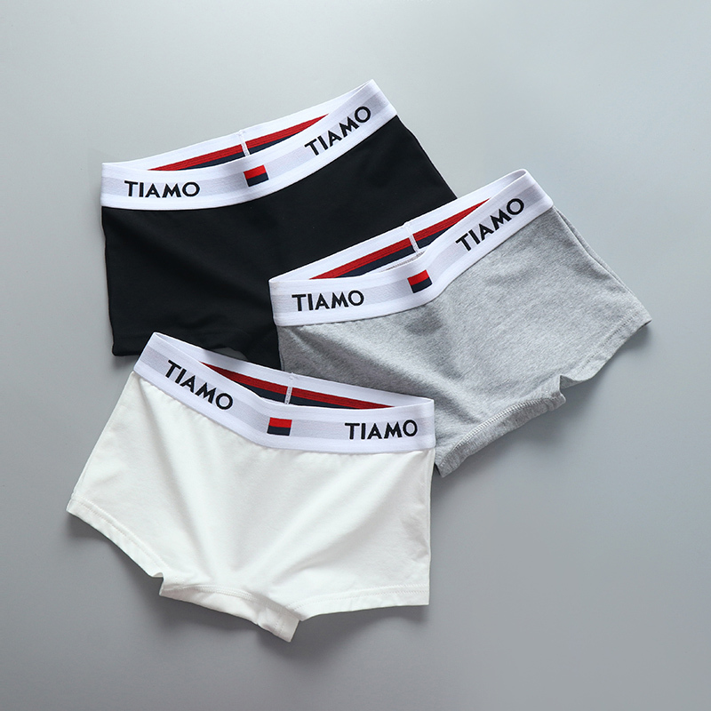 3 Pairs of Women's Solid Color Cotton Boxer Briefs, Mid-Waist, Wide Band, Plus Size, Breathable, Unisex Sports Shorts