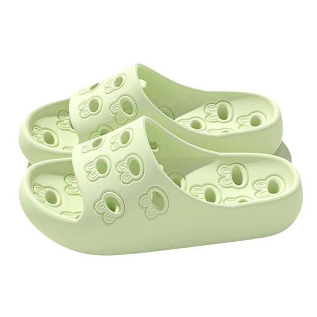 Summer slippers for home, non-slip, non-smelling, hotel shoes, indoor household slippers for men, leaky, quick-drying sandals for women