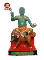 Seventy-two earth evil star forty-nine Tiangang earth evil traditional wood carving craft statue custom 48 cm