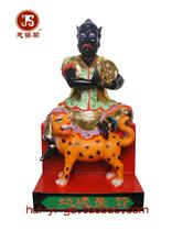 Forty-four of the seventy-two Earth evil stars Tiangang Dishai traditional woodcarving craft statue customized 48cm