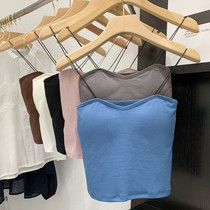 Inner Lap Harness Blouse Blouse Woman Sleeveless 2022 Spring Summer New slim fit T-shirt Jersey Undershirt