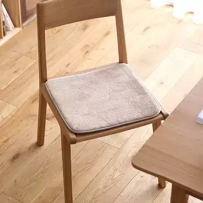 Autumn and winter warm coral velvet non-slip dining chair cushion cushion office thin computer chair non-slip butt pad