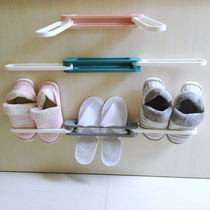 Foldable three-in-one slipper rack bathroom toilet storage rack punch-free wall-mounted shoe rack A575