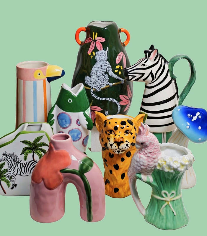 Export Surplus: Jungle Aesthetic Cheetah, Zebra, Monkey, Parrot Ceramic Vase, Candle Holder, Home Decoration Export Surplus: Jungle Aesthetic Cheetah, Zebra, Monkey, Parrot Ceramic Vase, Candle Holder, Home Decoration