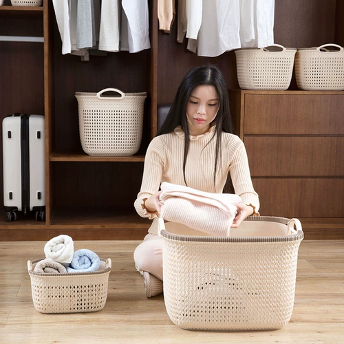 居家家 Настольная система хранения, пластиковая корзина для хранения для ванны