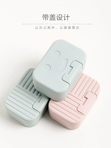 Домашний чехол для мыльницы, портативный туалет, раковина для ванной комнаты, специальный откидной чехол, настенный держатель для мыльницы