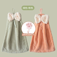 Зеленый + розовый + крюк [всего 2 упаковки]