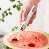 居家家 Фрукты из нержавеющей стали копание мороженое круговые ложки копания домашние арбузы фрукты, фруктовые ложки с резным для овощей.