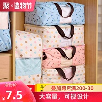 Home quilt storage bag Clothing finishing bag Household moisture-proof clothing bag Moving luggage packing bag