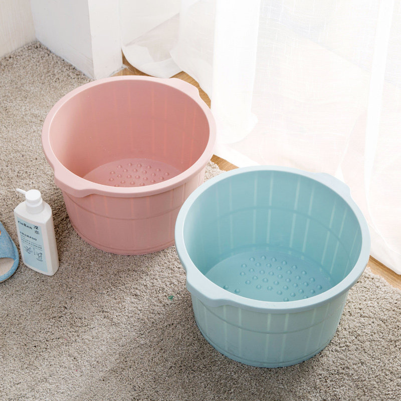 橡木桶洗脚盆全自动加热足浴器泡脚桶盆电动按摩加高足疗器足浴盆