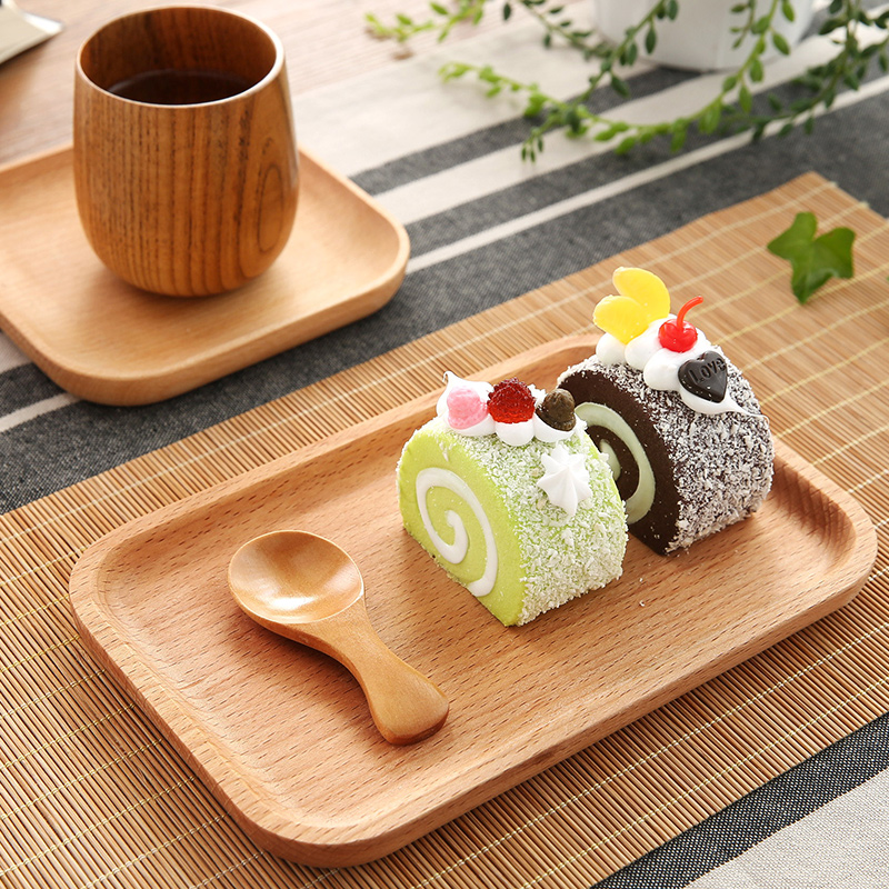 Home Day Style Dishes Wooden Dishes Wooden Sauces Creativity Home Wood Care Tray Trays Trays Snack Trays