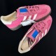 2024 New Retro Style T-Toe Shoes Striped Lace Casual Moral Training Shoes Versatile Korean Style Genuine Leather Spliced ​​​Forrest Gump Shoes