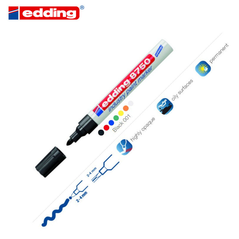 German original dress edding8750 Eddie waterproof high temperature resistant metal surface oily dust face industrial paint pen