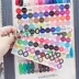 Dụng cụ làm móng Nail Swatch Trong suốt Nhãn dán kỹ thuật số 1-150 Màu Nhãn dán kỹ thuật số 6 mm kìm bấm móng chân Công cụ Nail
