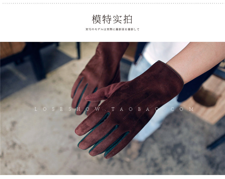 Gants pour homme en velours - Ref 2782581 Image 8