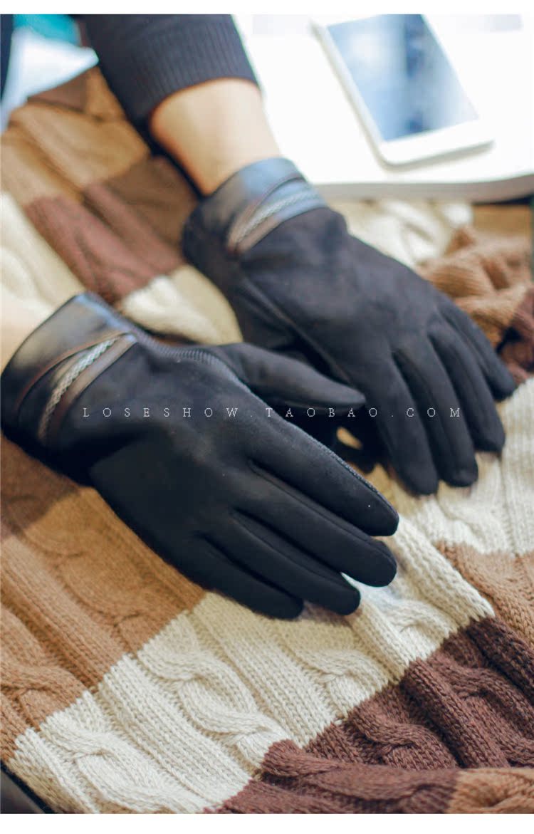 Gants pour homme en velours - Ref 2782571 Image 10