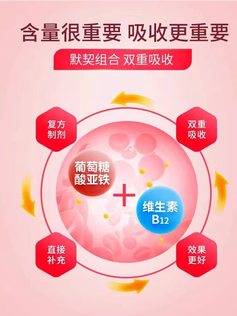 Harbin Pharmaceutical Pu Xue Brand Pu Xue Iron Supplement Vitamin B12 Oral Liquid Corrects Iron Deficiency in Pregnant Women, Children, and Women with Anemia