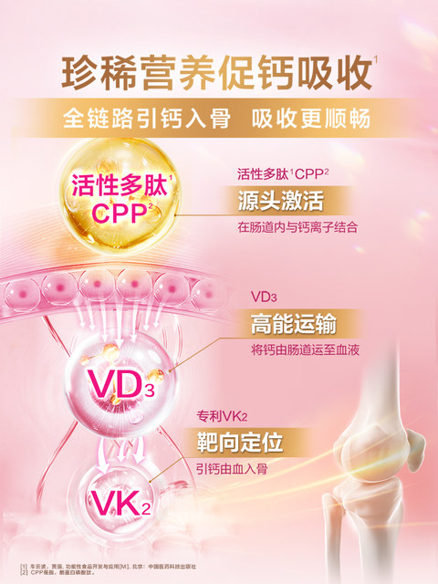 Golden calcium Erqi calcium magnesium plant-based pregnant women's calcium vitamin D vitamin K soft capsule calcium supplement genuine special for pregnancy