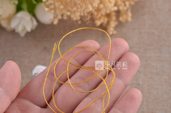 Three strands of gold and silver wire 3 strands of imported gold and silver wire winding rope 0.3mm ultra-fine gold and silver handmade material