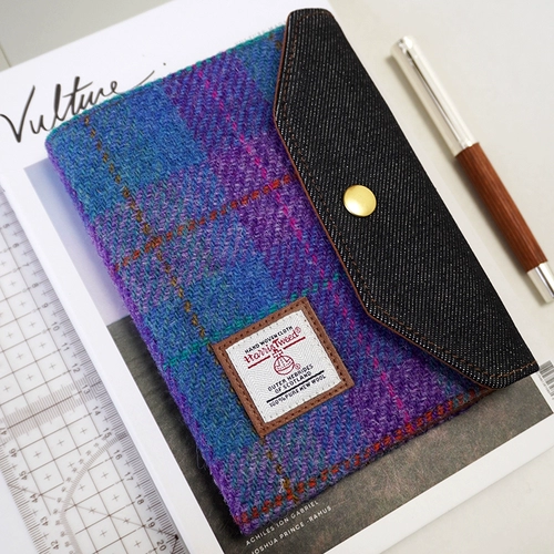 Harris шерсть A6 справочник с фиксированными страницами Harris твидовый блокнот расписание дневник ретро справочник