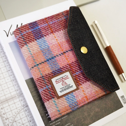Harris шерсть A6 справочник с фиксированными страницами Harris твидовый блокнот расписание дневник ретро справочник