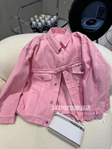 European Womens Clothing 2024 Spring New European Washed Denim Jacket Retro Loose Silhouette Casual Top