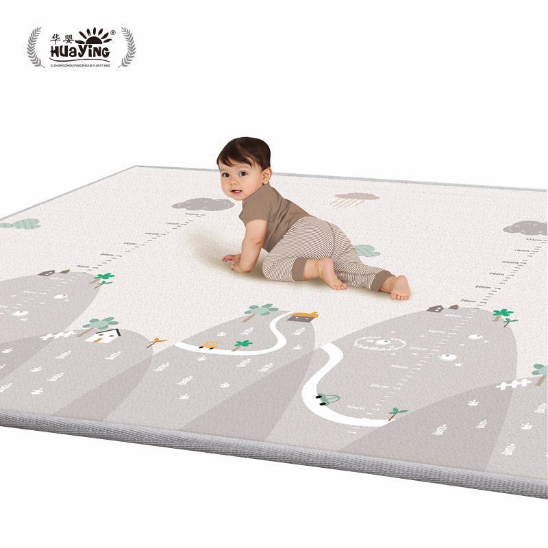 Huaying baby double-sided non-slip crawling game mat infant living room environmental protection tasteless waterproof and dirt-resistant children's floor mat