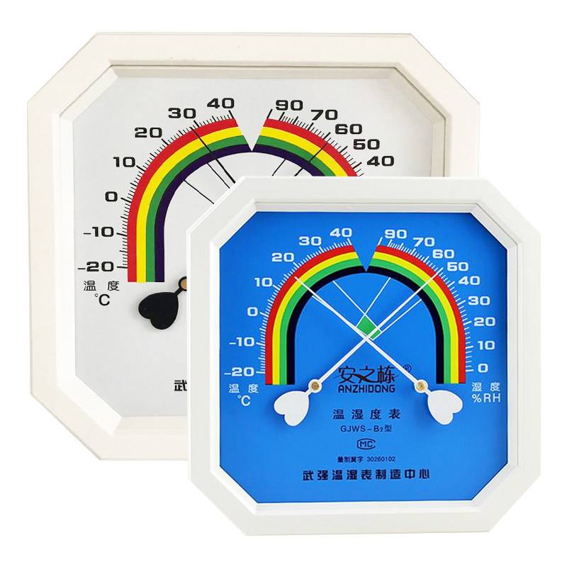 Anzhidong octagonal wall-mounted pointer temperature and humidity meter ...