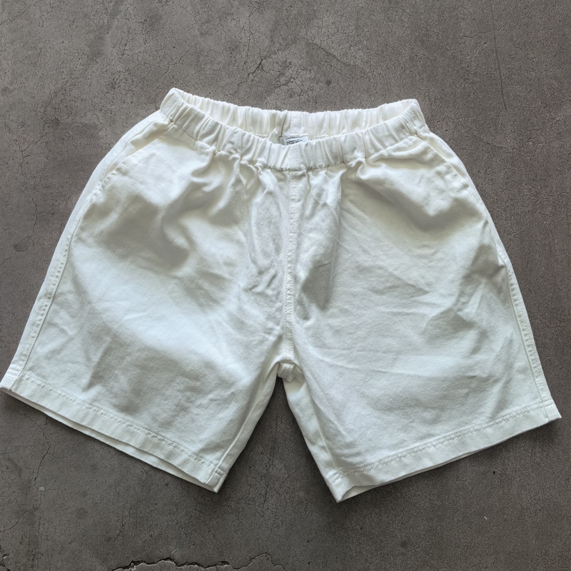 New European and American Style Simple Plain White Shorts for Men and Women, Summer All-Cotton Loose Casual Versatile Five-Point Shorts