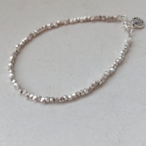 Original Silver Ingots Thai Chiang Mai Bracelet Irregular 925 Pure Silver Brief About Fashion Female Girlfriends Gifts Retro Thai silver