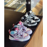 Туфли, флисовые зимние детские высокие кроссовки для мальчиков, спортивная обувь, 2022