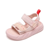 小米步 Летние сандалии, мягкая пляжная обувь для отдыха для принцессы, туфли, 2024 года, мягкая подошва