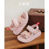 小米步 Летние сандалии, мягкая пляжная обувь для отдыха для принцессы, туфли, 2024 года, мягкая подошва
