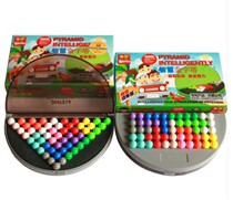Original nibbo wisdom pyramid 550 Title intelligence magic beads IQ PUZZLE children gift
