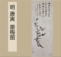 Tang Yin Momei is derived from the original high-definition copy of Chinese famous paintings the home decoration 25 * 64 cm