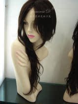 Shanghai wig Lady real hair long hair lifelike natural long straight hair real hair fake head cover all handmade