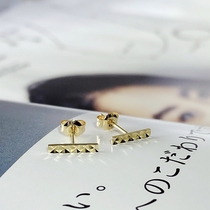 FADOOJ days light and luxurious jewellery 10k gold magogue stick mini-ear nail earrings earrings
