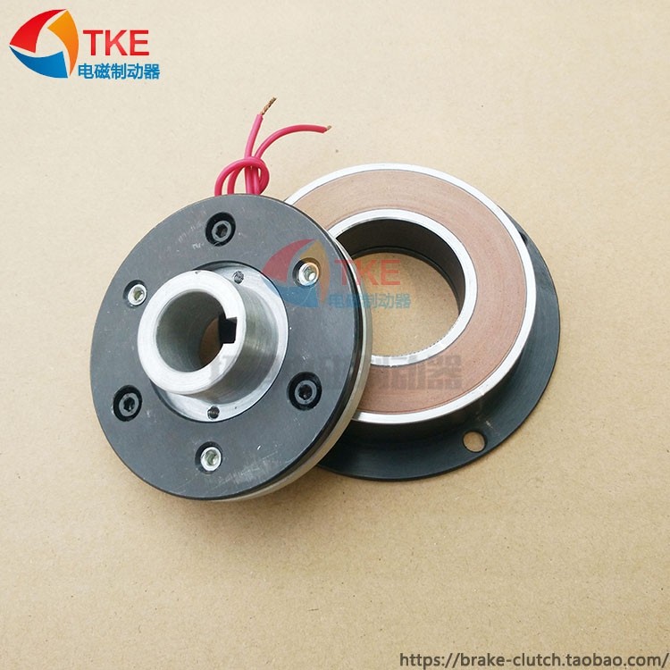 Single-chip energized electromagnetic brake small micro-brake dry-type veneer with aluminum seat AB-type flange brake