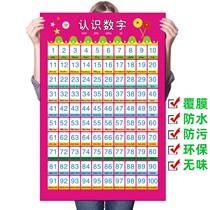 more than 100 board children 1 to 100 digital tutu enlightenment wall stickers digital sorting board digital teaching props digital board