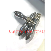 Iron chrome-plated gourd handle olive handle curved surface rotating handle milling machine handwheel handle 6-8-10-12
