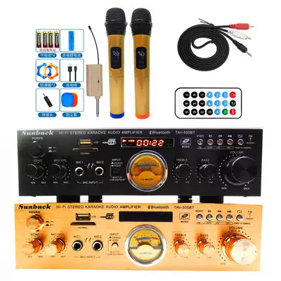 Factory price home power amplifier TAV-505BT karaoke power USB radio Bluetooth 2 channel power amplifier