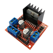 L298N motor drive module board Smart car robot DC stepper motor driver heat dissipation red board