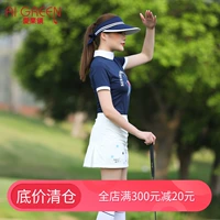 Quần áo golf 2018 Mùa hè và mùa thu AI Áo thun nữ tay ngắn màu xanh lá cây ngắn quần dài chạy bộ nam