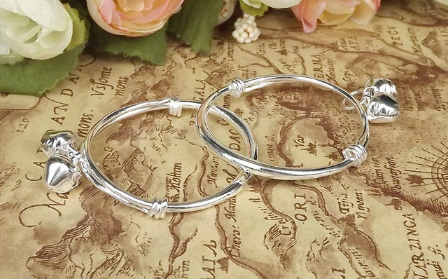 Trang sức gió quốc gia Xingma Trẻ em có thể thu vào Vòng đeo tay mạ bạc K9122 vòng cuff bạc
