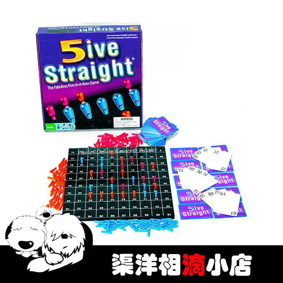 5ive Straight Puzzle Tabletop Game for the Puzzle Puzzle