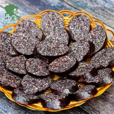 Blood baba intestines, rice intestines, alpine glutinous rice, fresh farm duck blood, waxy and crispy, made of blood baba duck, fried and delicious