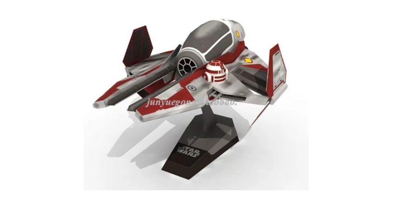 Star Wars ETA-2Obi-Wans Jedi Starfighter 3D mô hình giấy Hướng dẫn tự làm bằng giấy - Mô hình giấy